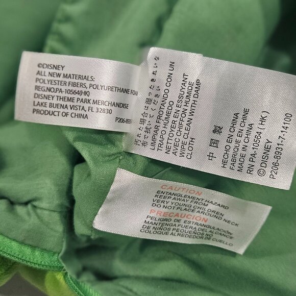 Disney Parks Mike Wazowski Plush Backpack Monsters Inc Green Soft Bag - Picture 8 of 8